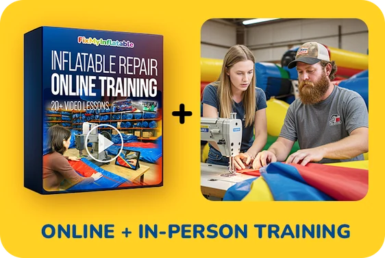 Fix My Inflatable bundle: Online Training course plus 3-day in-person inflatable repair class